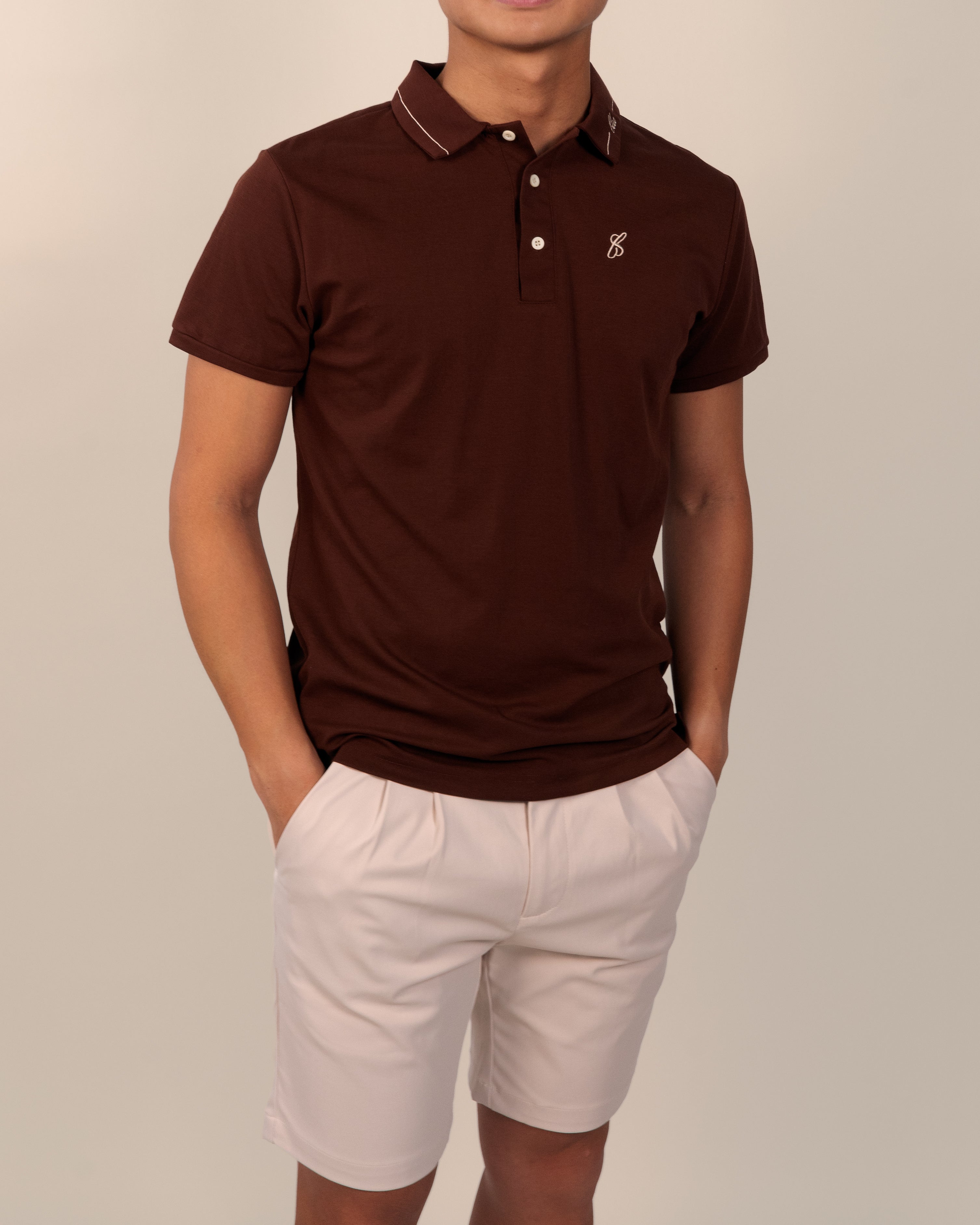 Men's Polo - Coffee