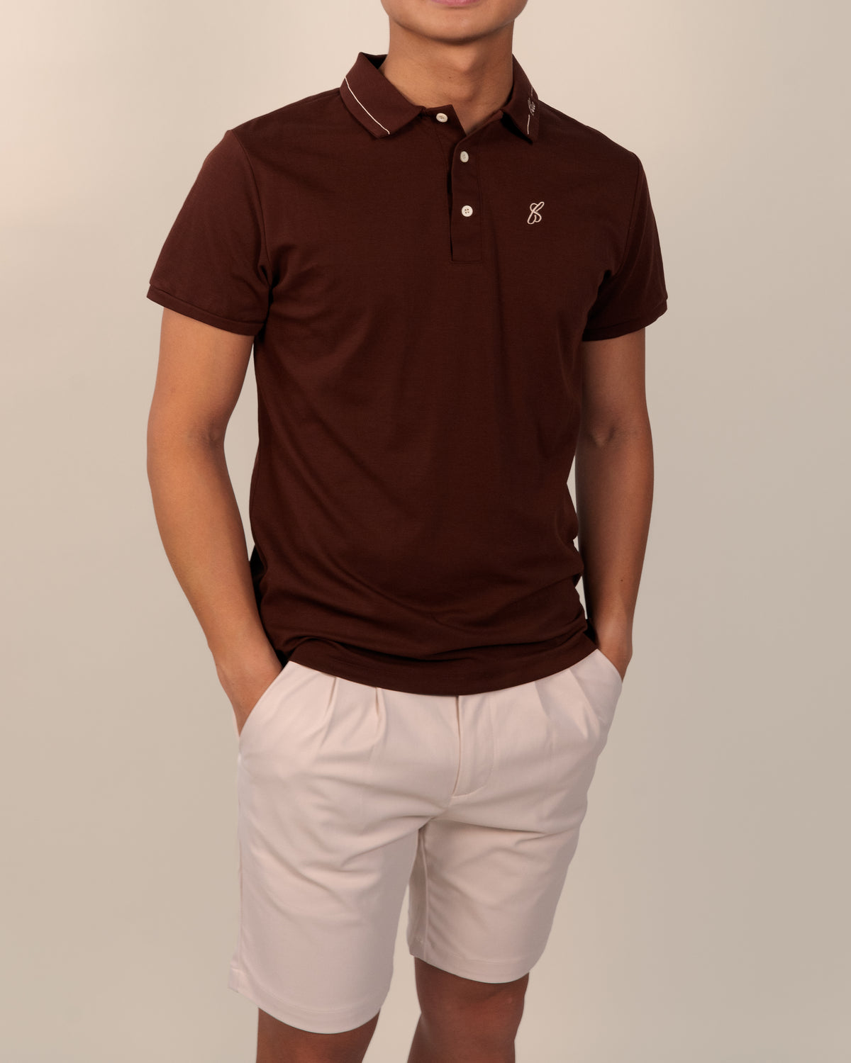Men's Polo - Coffee