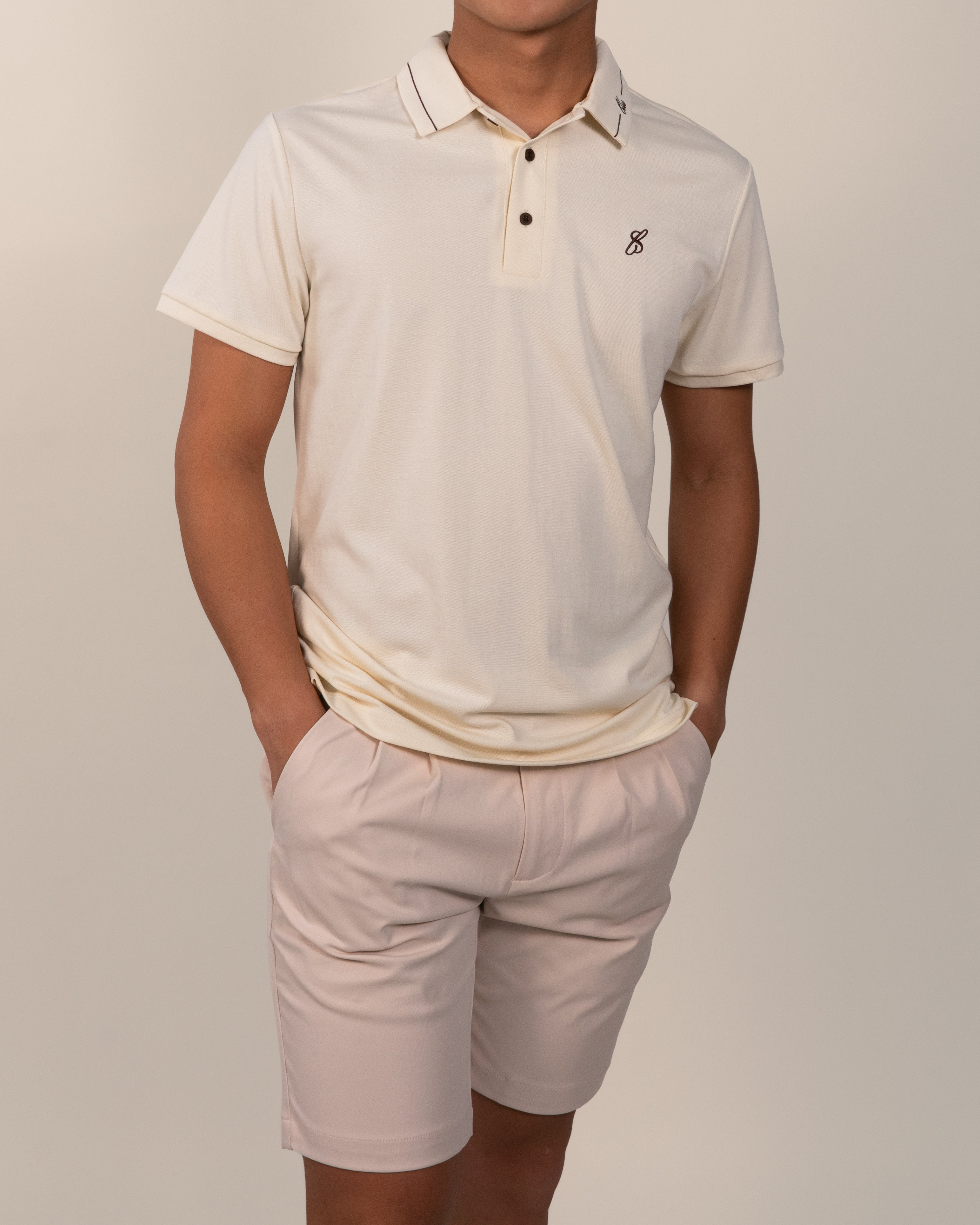 Men's Polo - Cream