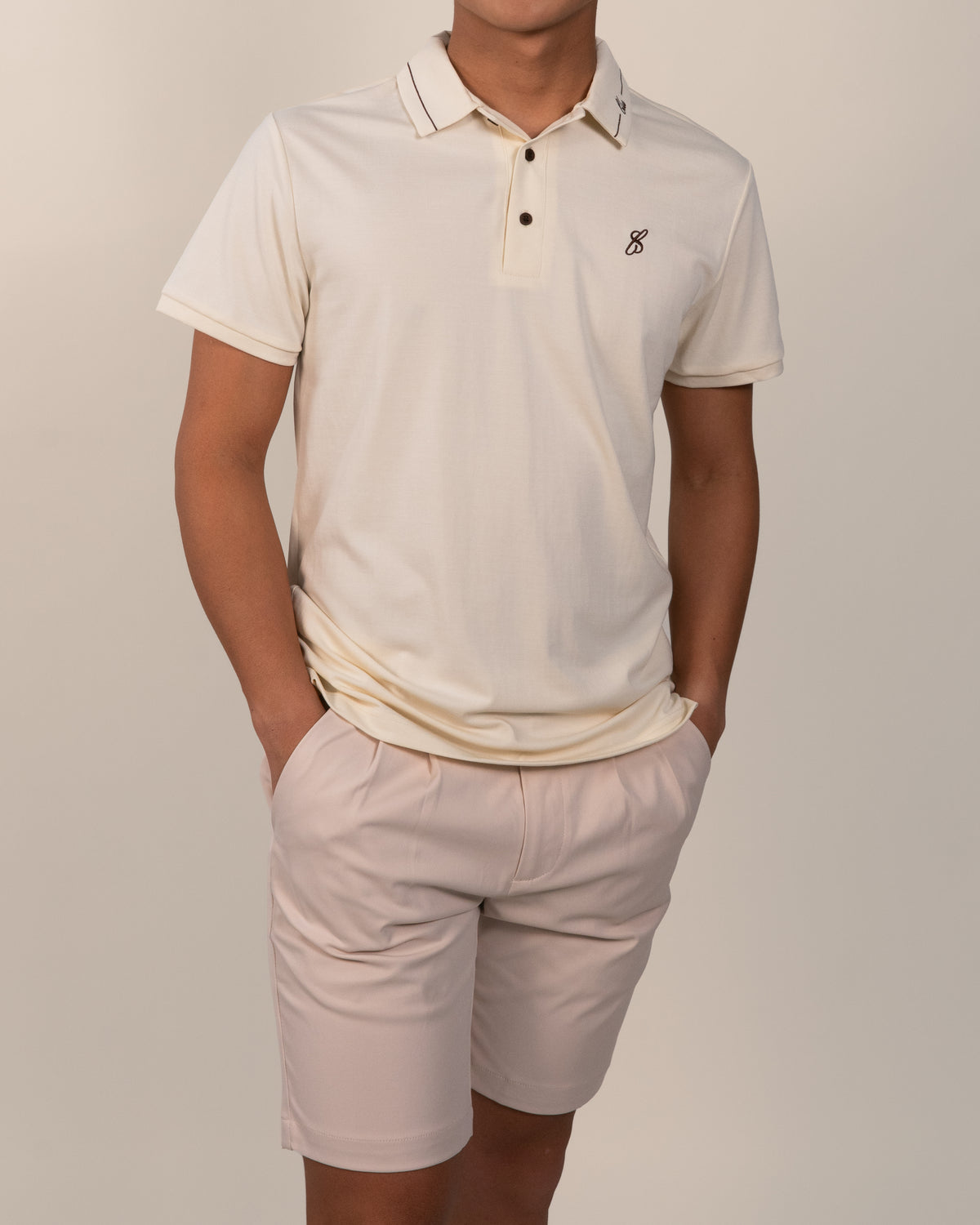 Men's Polo - Cream