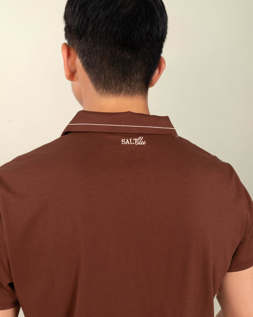 Men's Polo - Coffee
