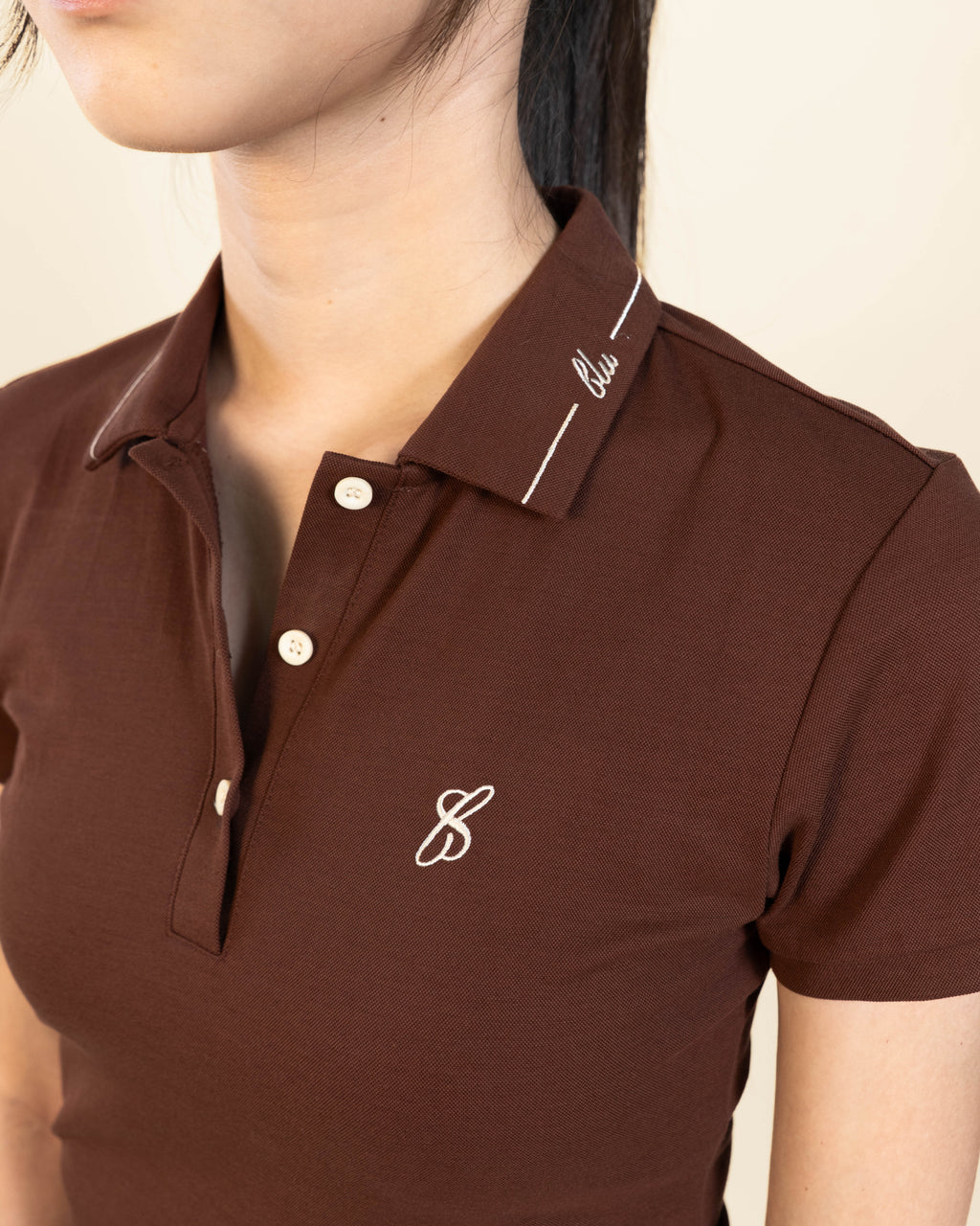 Women's Polo - Coffee