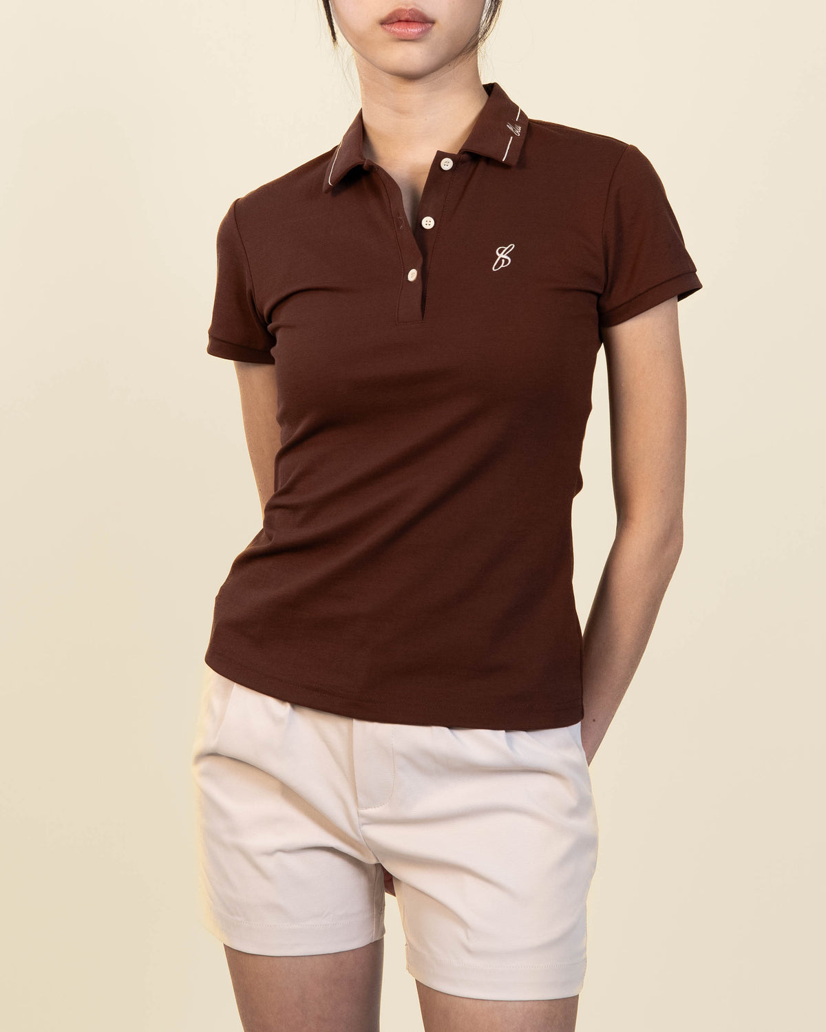 Women's Polo - Coffee
