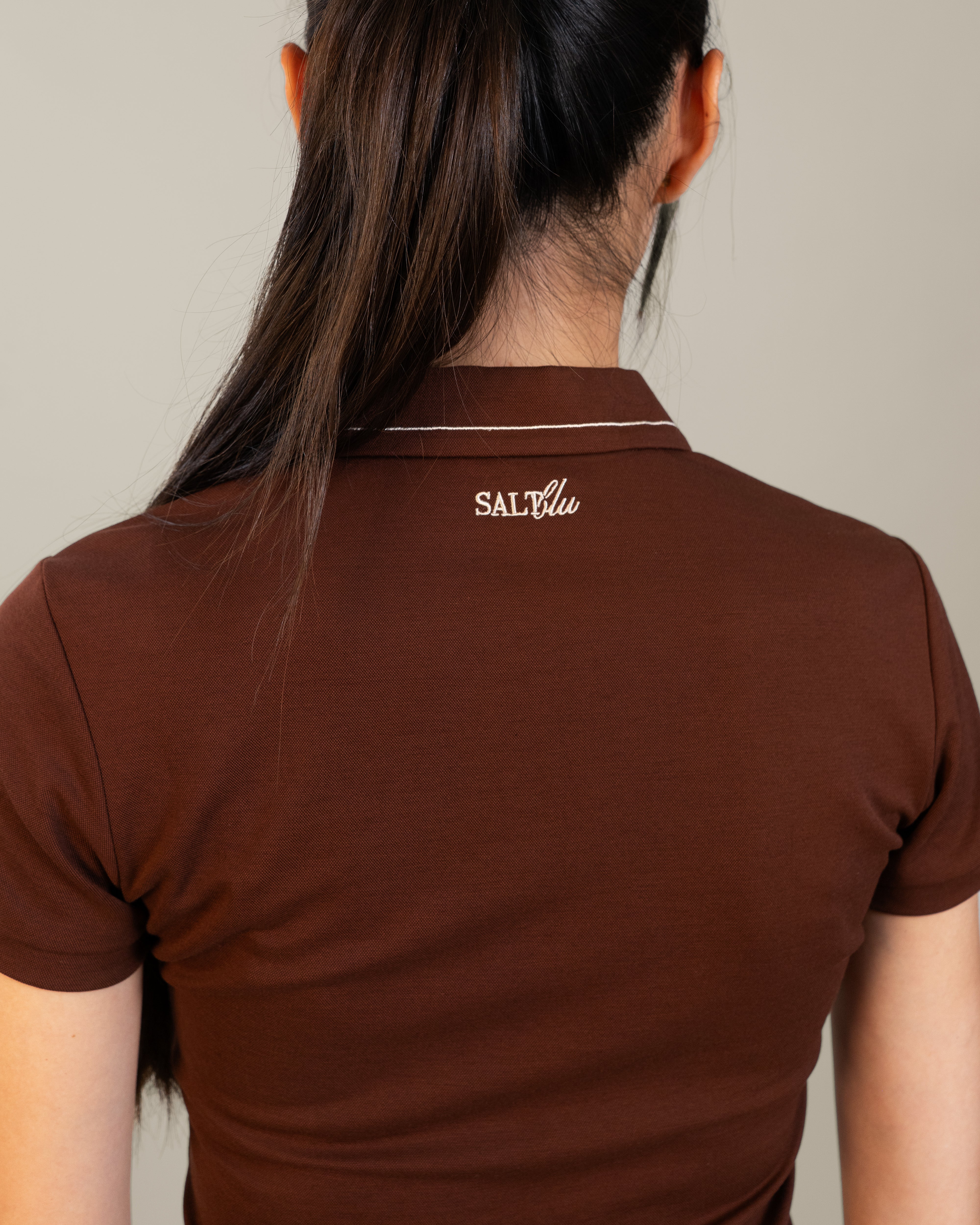 Women's Polo - Coffee