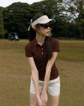 Women's Polo - Coffee